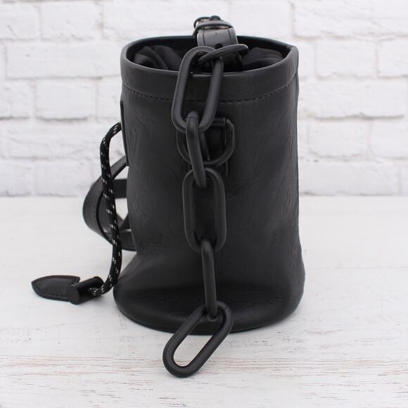 Louis Vuitton Chalk Nano Bucket Bag Monogram Shadow Leather Crossbody A4283 - Picture 8 of 11